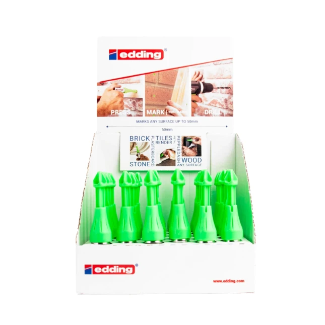 Edding Marker diepe gaten E-8870 display groene dop 30st