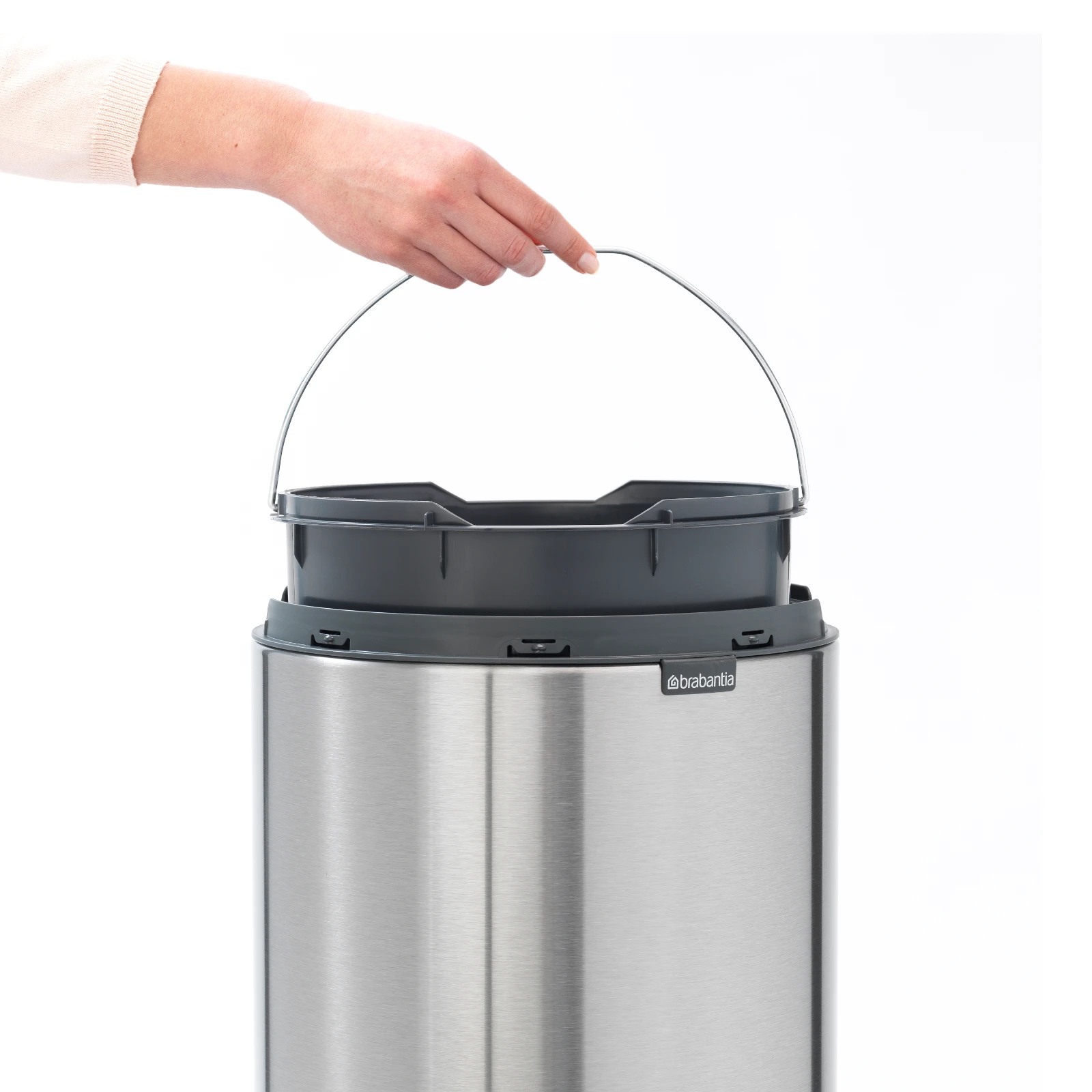 Brabantia Afvalemmer Touch Bin 30L - matt steel