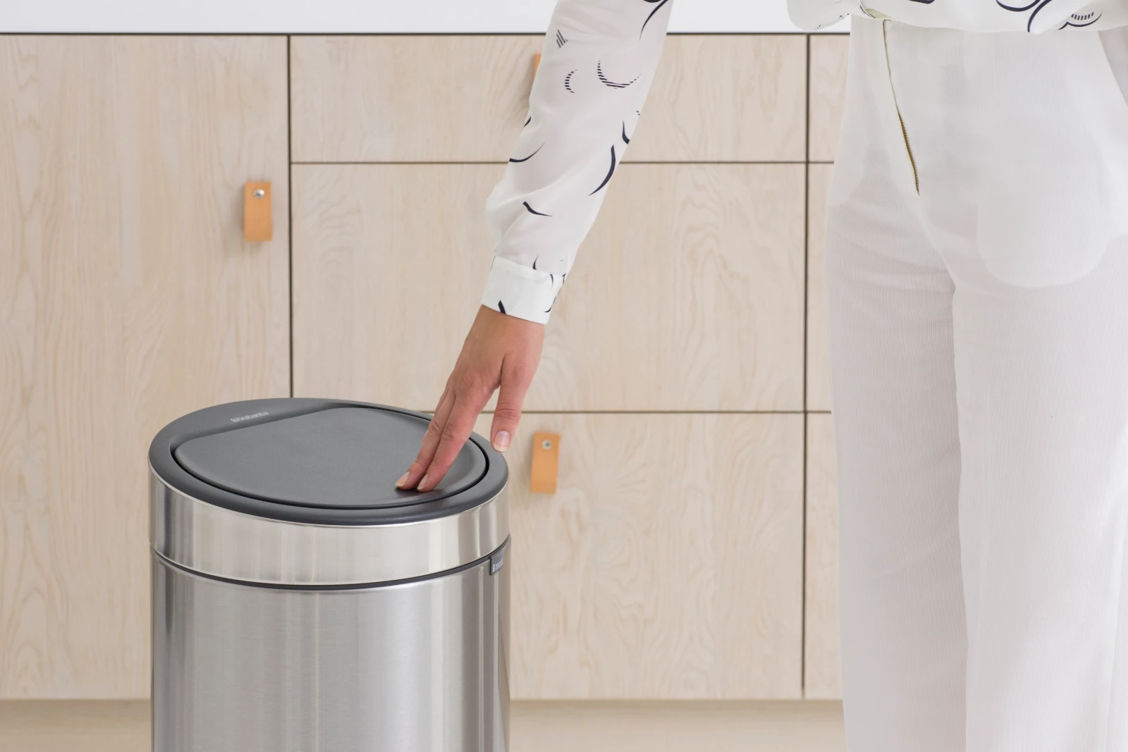 Brabantia Afvalemmer Touch Bin 30L - matt steel