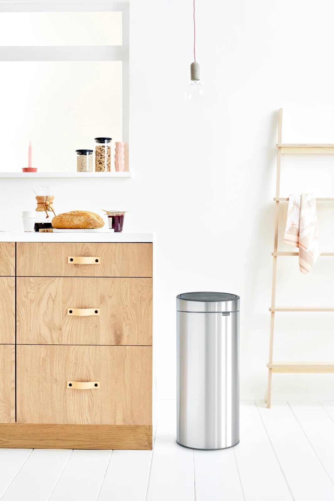 Brabantia Afvalemmer Touch Bin 30L - matt steel