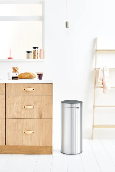 Brabantia Afvalemmer Touch Bin 30L - matt steel