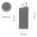 Brabantia Afvalemmer Touch Bin 30L - platinum