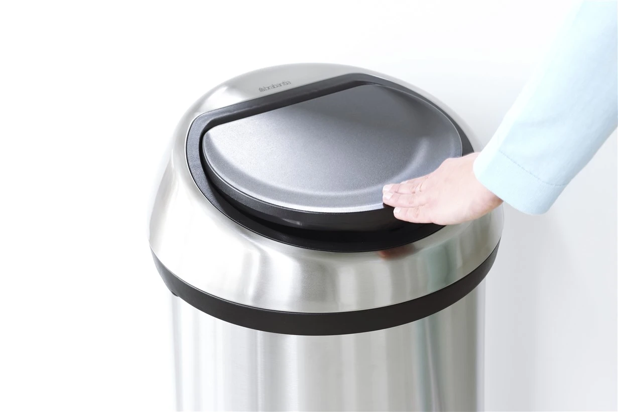 Brabantia Afvalemmer Touch Bin 60L - matt steel