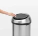 Brabantia Afvalemmer Touch Bin 60L - matt steel