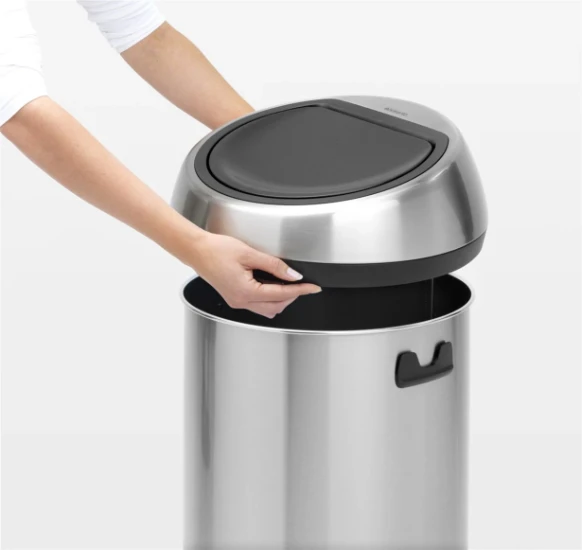 Brabantia Afvalemmer Touch Bin 60L - matt steel