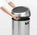 Brabantia Afvalemmer Touch Bin 60L - matt steel