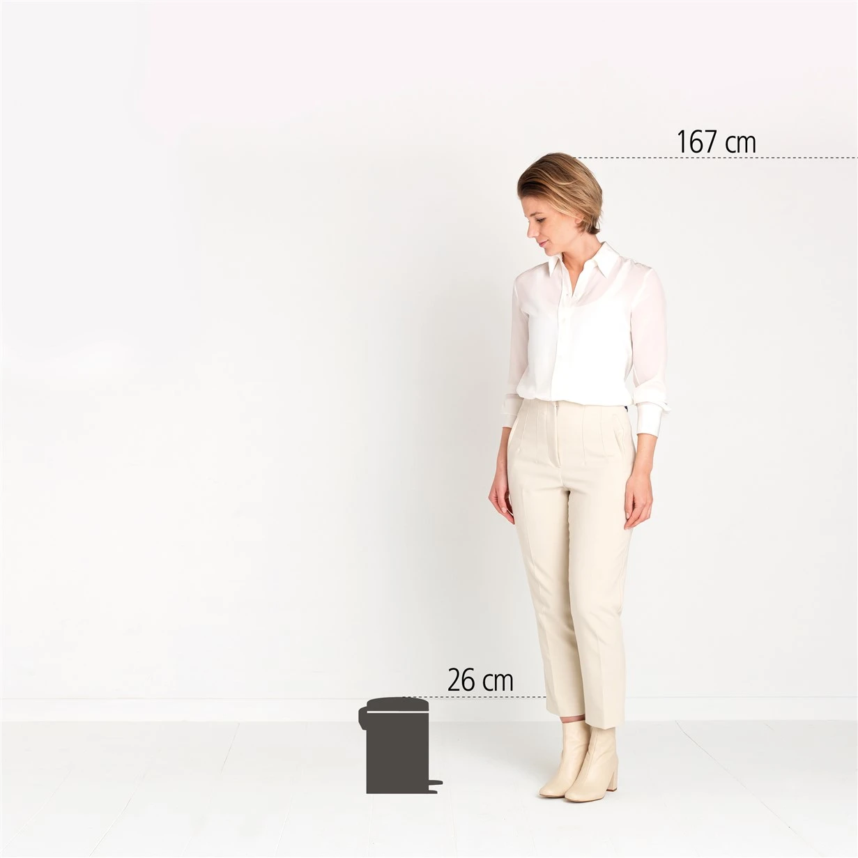 Brabantia Pedaalemmer Newicon 3L - brilliant steel