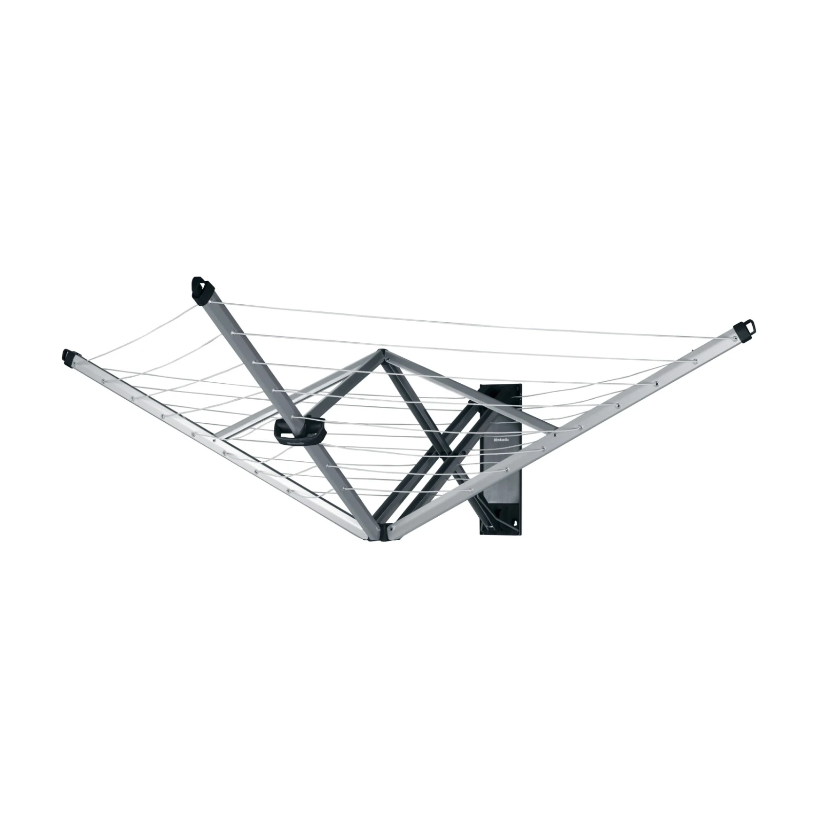 Brabantia Wanddroger WallFix met beschermhoes - zilver