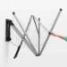 Brabantia Wanddroger WallFix met beschermhoes - zilver