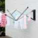 Brabantia Wanddroger WallFix met beschermhoes - zilver