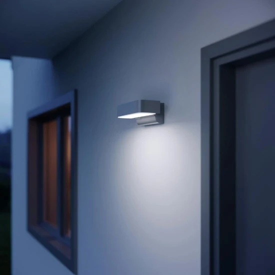 Steinel LED-buitenlamp L 800 SC zilver - met bewegingsmelder