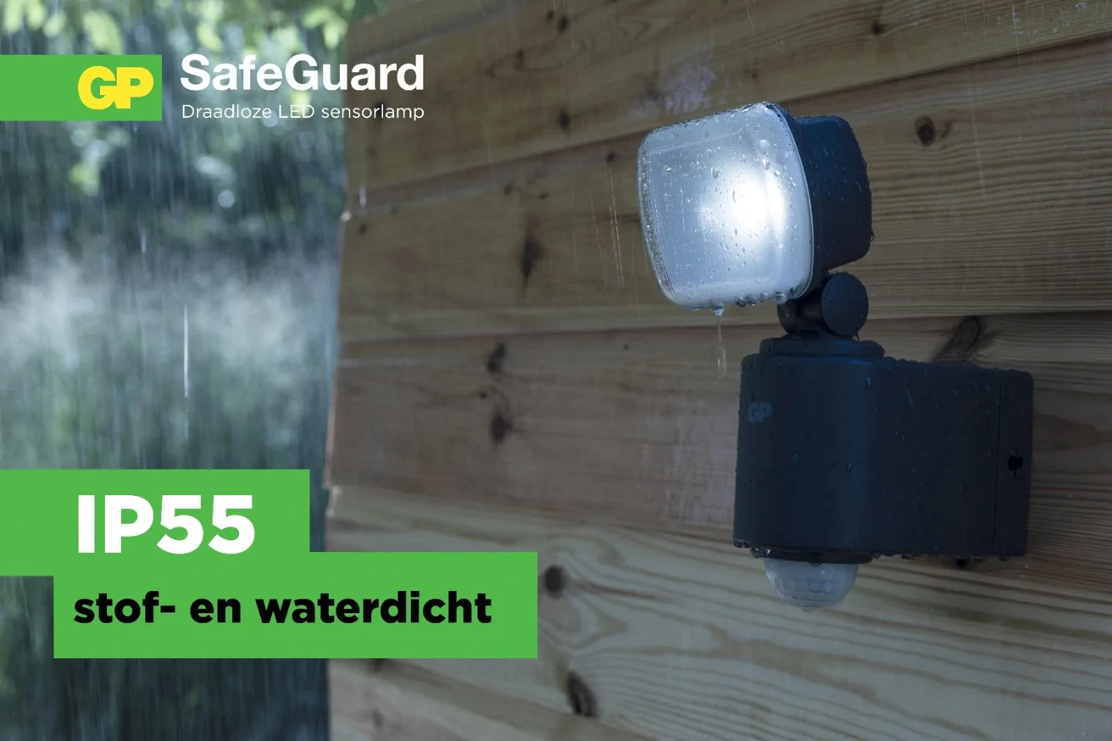 GP Buitenlamp SafeGuard met sensor 50lm