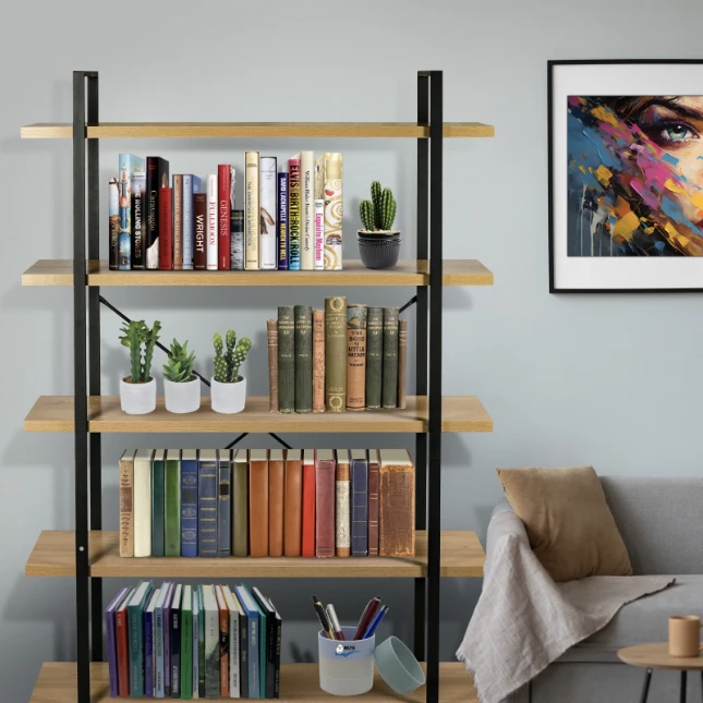 ERRO Boekenrek - 5 planken - 120x33x178