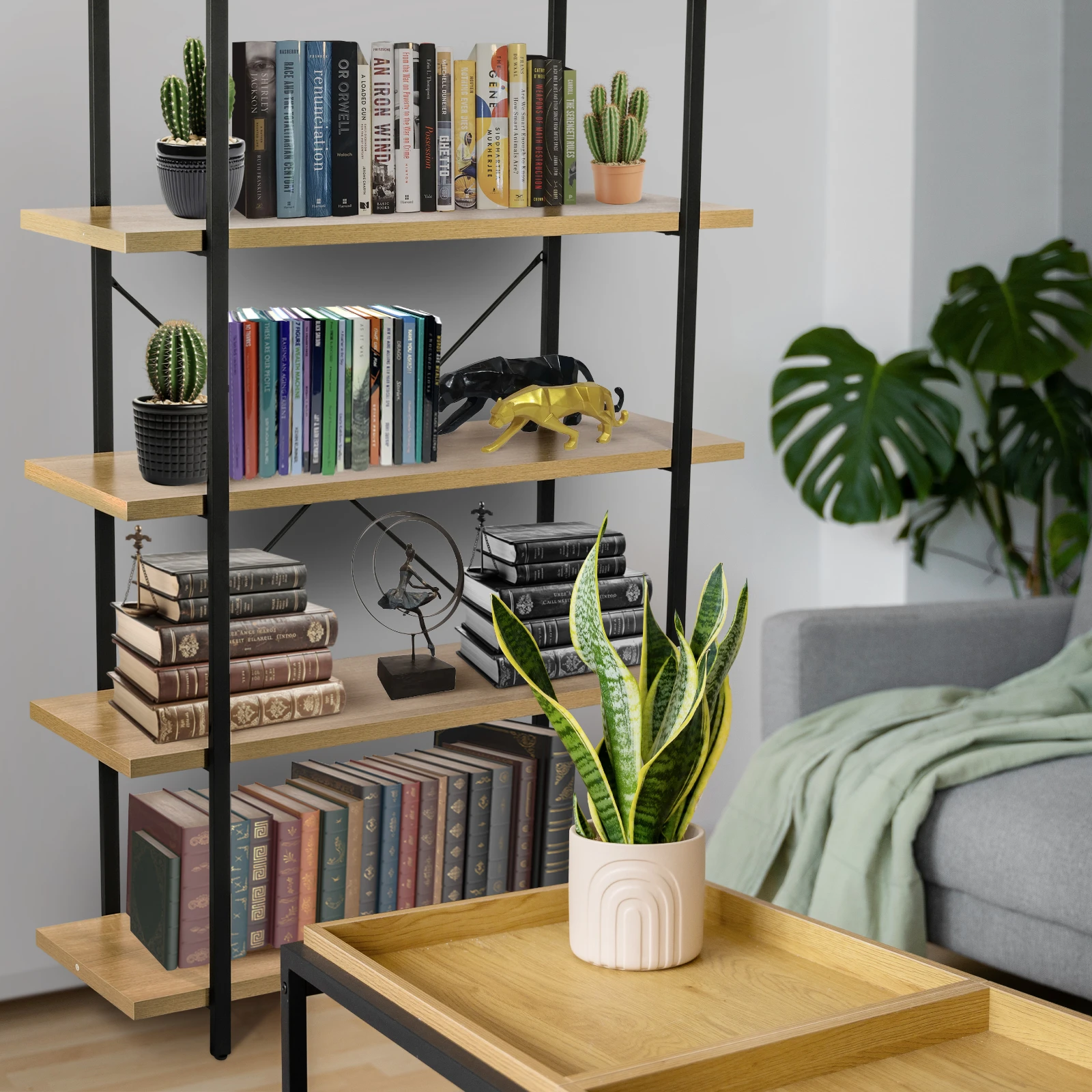 ERRO Boekenrek - 5 planken - 120x33x178