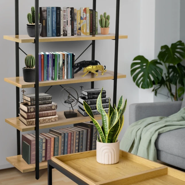 ERRO Boekenrek - 5 planken - 120x33x178