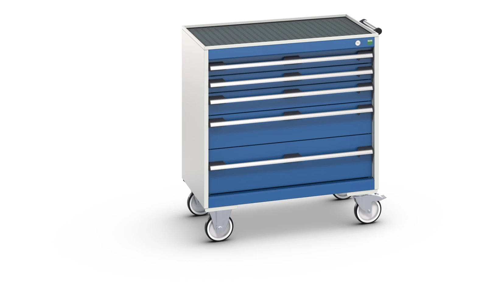 bott Cubio gereedschapswagen   5 laden breedte 1050 mm RAL 5010