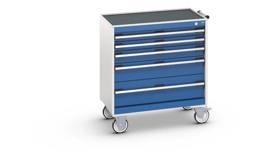 bott Cubio gereedschapswagen   5 laden breedte 1050 mm RAL 5010
