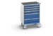 bott Cubio mobiele schuifladenkast 5 laden breedte 650 mm RAL 5010