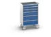bott Cubio mobiele schuifladenkast 5 laden breedte 650 mm RAL 5010