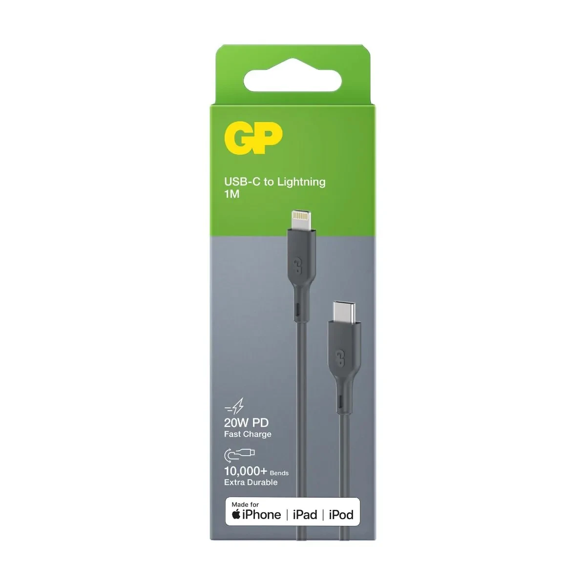 GP Oplaadkabel USB-C naar Lightning 1m