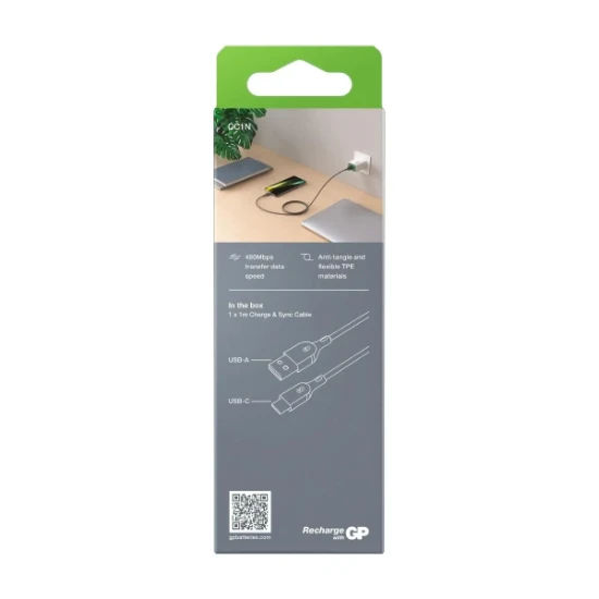 GP Oplaadkabel USB-C naar USB-A 1m