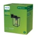 Philips Buitenwandlamp Bellini 25W zwart - vierkant