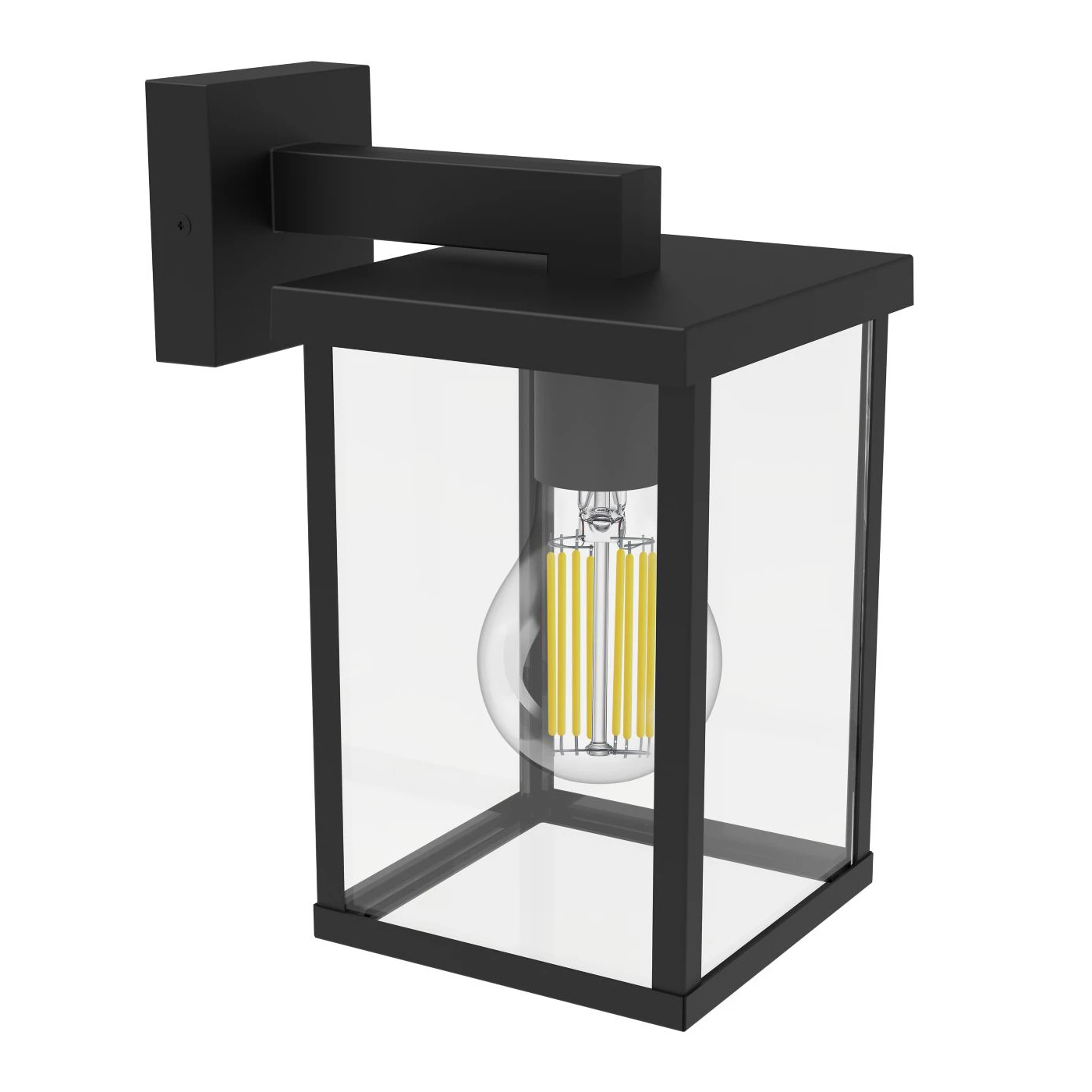 Philips Buitenwandlamp Bellini 25W zwart - vierkant