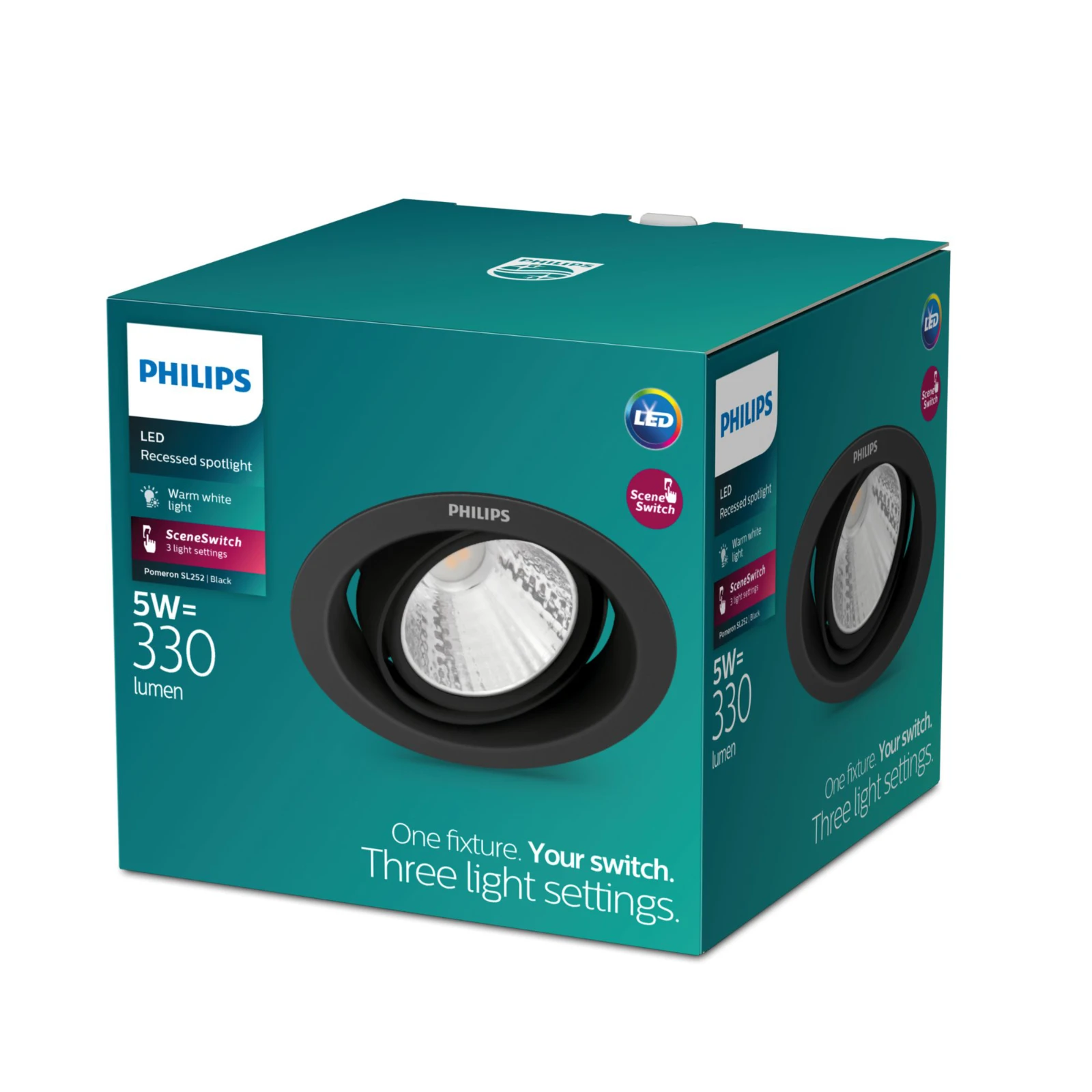 Philips Inbouwspot Pomeron SL252 5W zwart