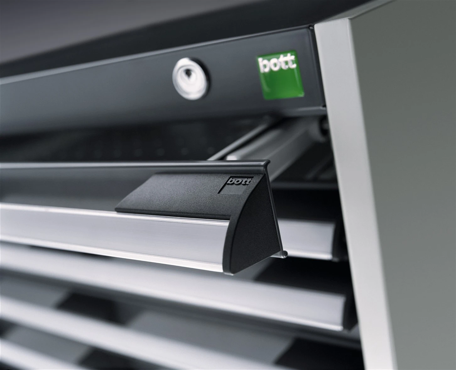 bott Cubio schuifladenkast hoogte 800 mm RAL 5010