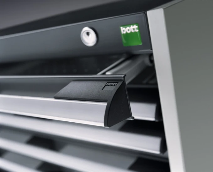 bott Cubio schuifladenkast hoogte 800 mm RAL 5010