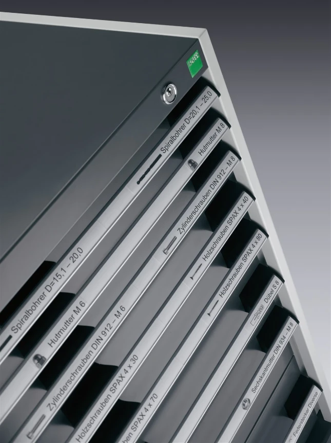bott Cubio schuifladenkast hoogte 900 mm  RAL 5010
