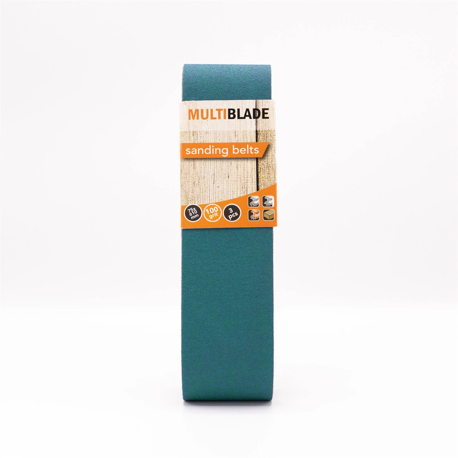Multiblade Schuurband MB61 75x610mm K100 (3 stuks)