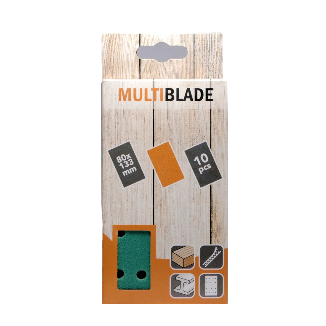 Multiblade Schuurpapier MB80 80x133mm K40 (10 vellen)