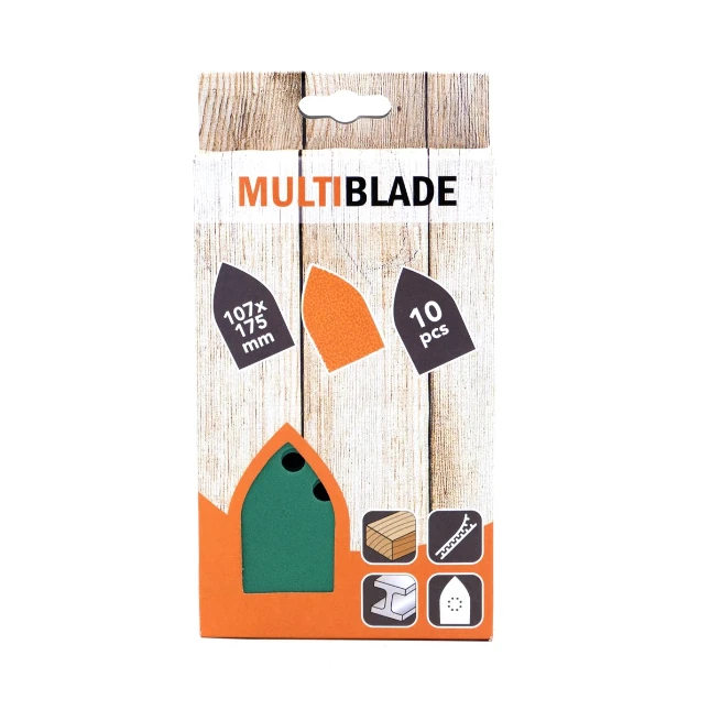 Multiblade Delta schuurpapier MB107 107x175mm K80 (10 vellen)