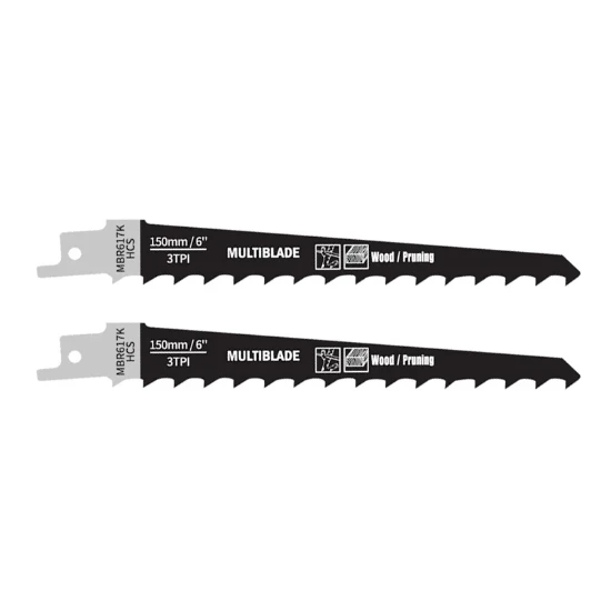 Multiblade Reciprozaagblad HCS MBR617K Hout 150mm (2 stuks)