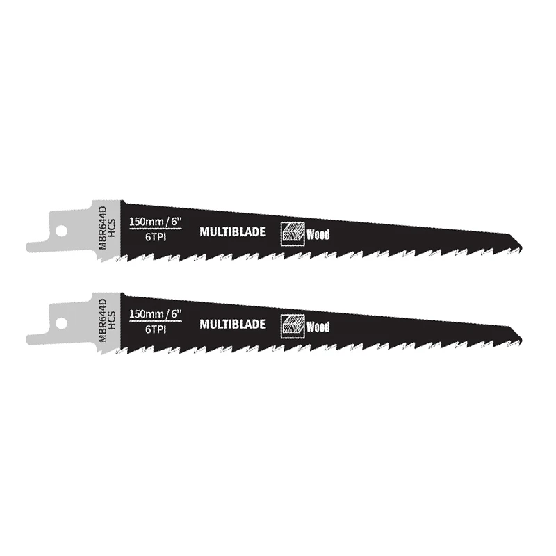 Multiblade Reciprozaagblad HCS MBR644D Hout 150mm (2 stuks)