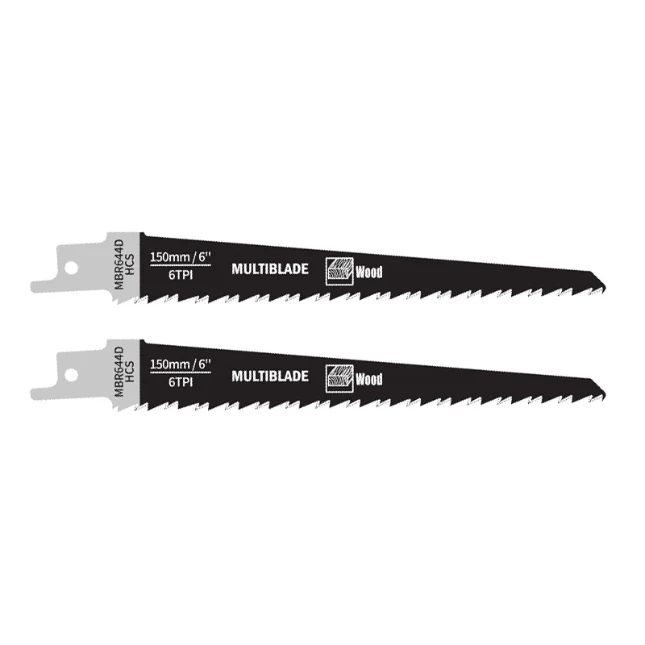Multiblade Reciprozaagblad HCS MBR644D Hout 150mm (2 stuks)