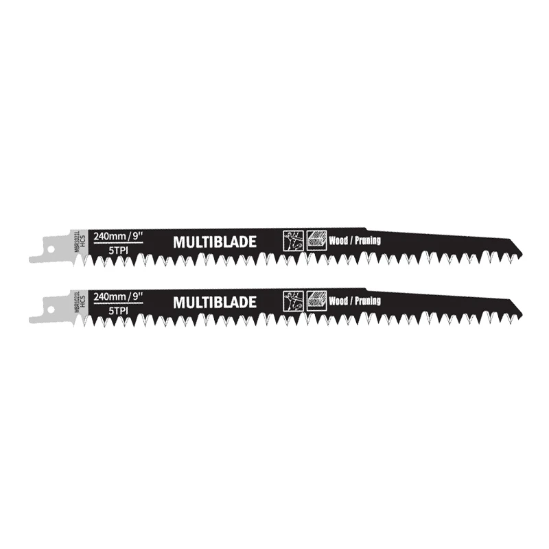 Multiblade Reciprozaagblad HCS MBR1021L Hout 240mm (2 stuks)