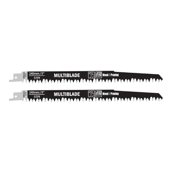 Multiblade Reciprozaagblad HCS MBR1021L Hout 240mm (2 stuks)
