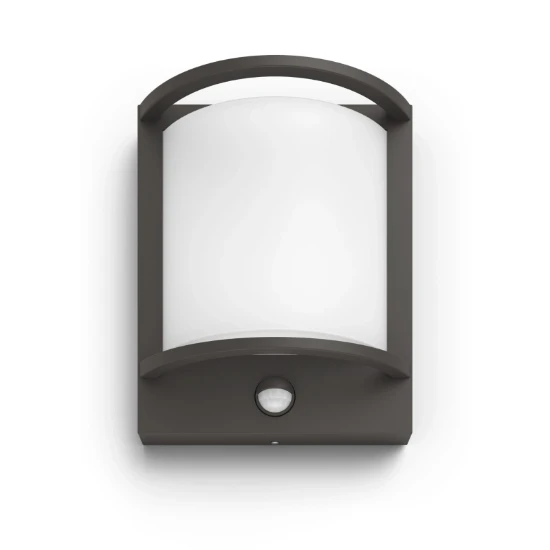 Philips Buitenwandlamp Samondra 3.8W antraciet - met sensor