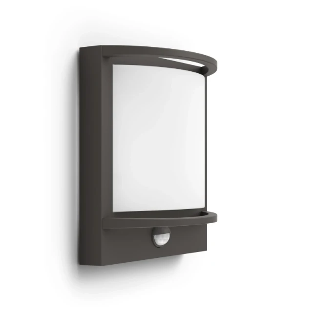 Philips Buitenwandlamp Samondra 3.8W antraciet - met sensor
