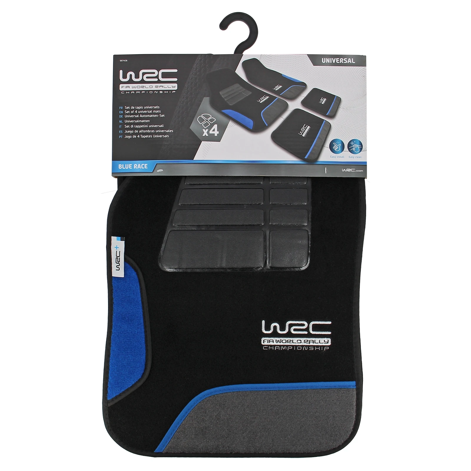 WRC Universele Automatten - voor en achter - blauw