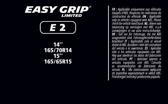 MICHELIN EASY GRIP LIMITED E2