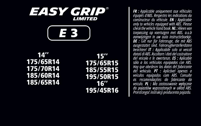 MICHELIN EASY GRIP LIMITED E3