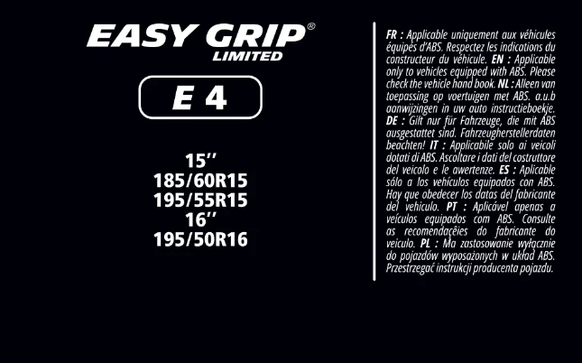MICHELIN EASY GRIP LIMITED E4