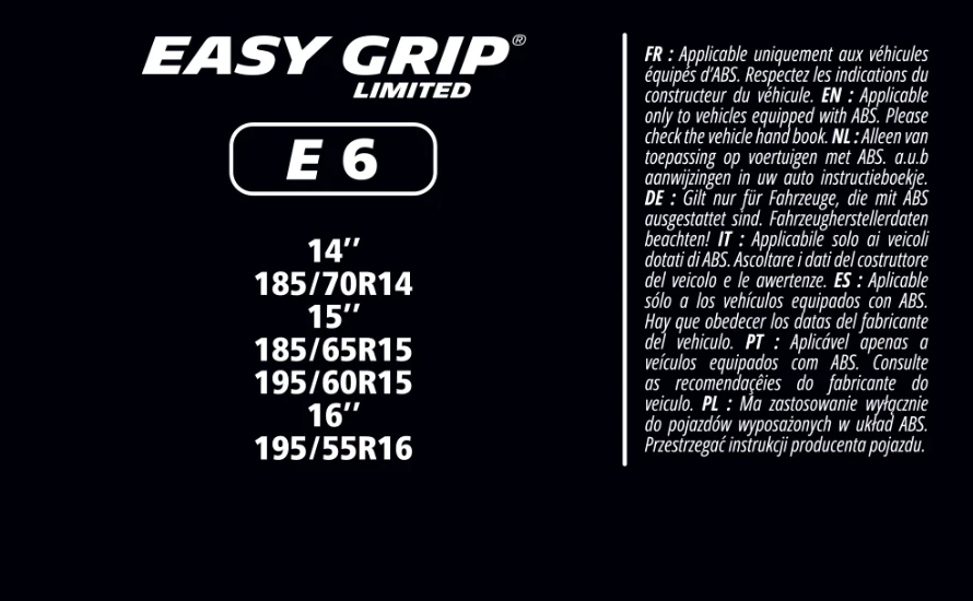 MICHELIN EASY GRIP LIMITED E6