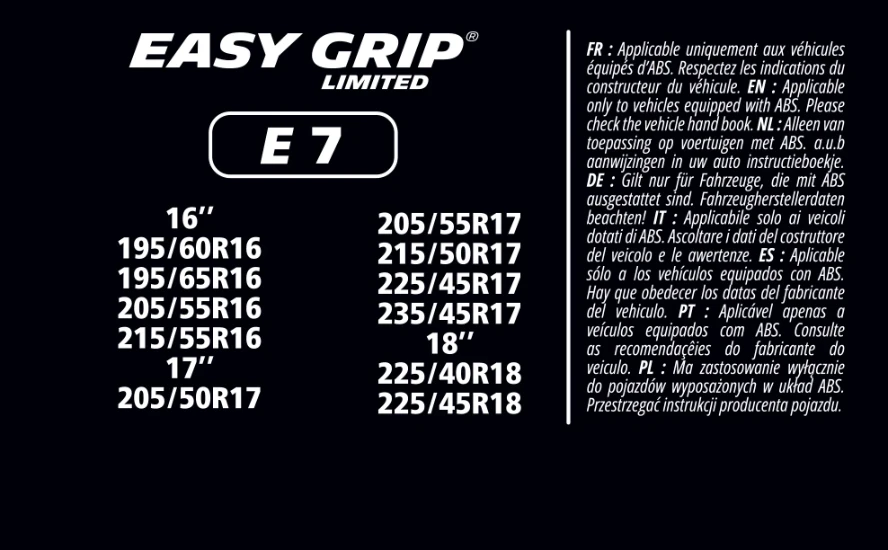 MICHELIN EASY GRIP LIMITED E7