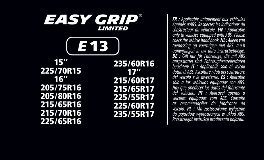 MICHELIN EASY GRIP LIMITED E13