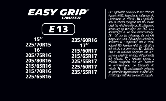 MICHELIN EASY GRIP LIMITED E13
