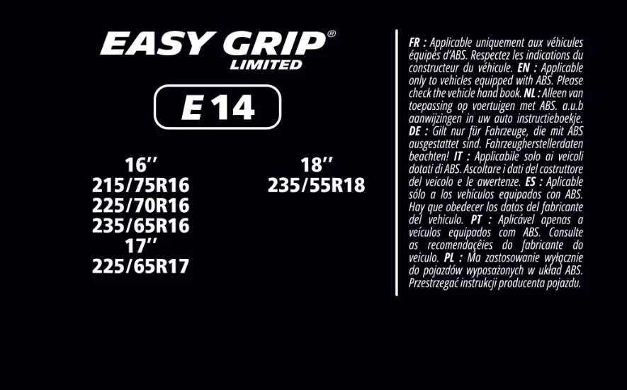 MICHELIN EASY GRIP LIMITED E14